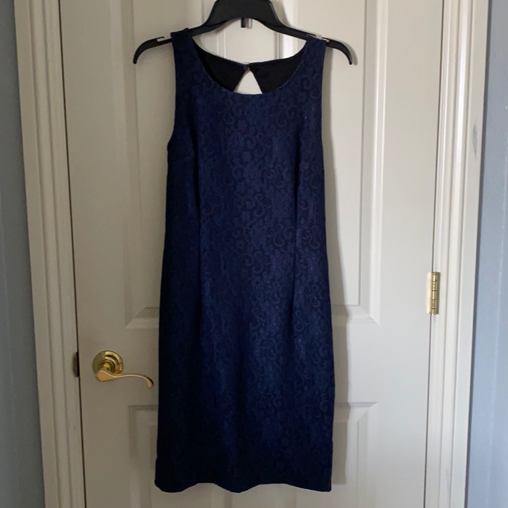 Navy blue lace dress